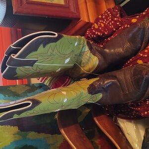 Vintage Cowgirl Boots Made In Mexico Nacono Brand 6 1/2, Two Toned